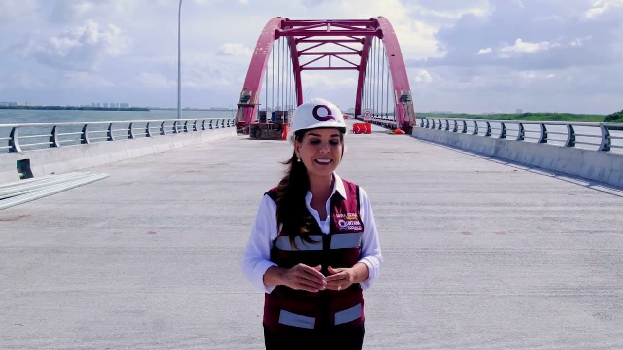 Así luce el Puente Nichupté